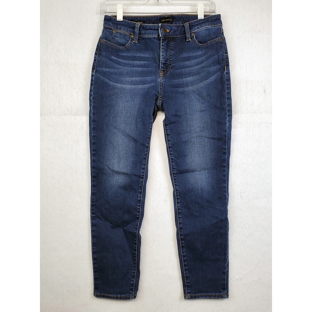 Talbots Slim Ankle Jeans Blue Denim Women's Size 4P